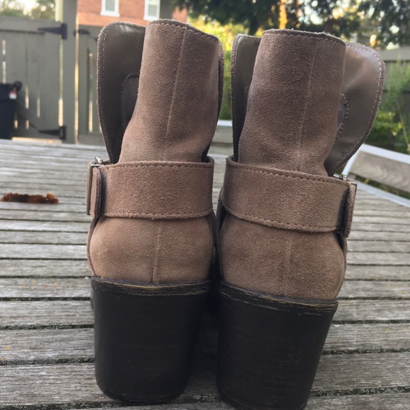 BCBG Generation Suede Heeled Ankle Booty - Picture 15 of 16